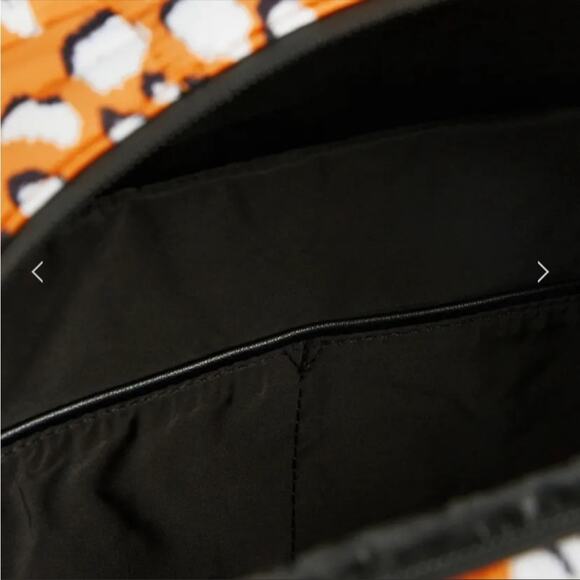 NEW TED BAKER LONDON Gold Yellow White Black Leopard Print Puffer Backpack Bag - Picture 6 of 8